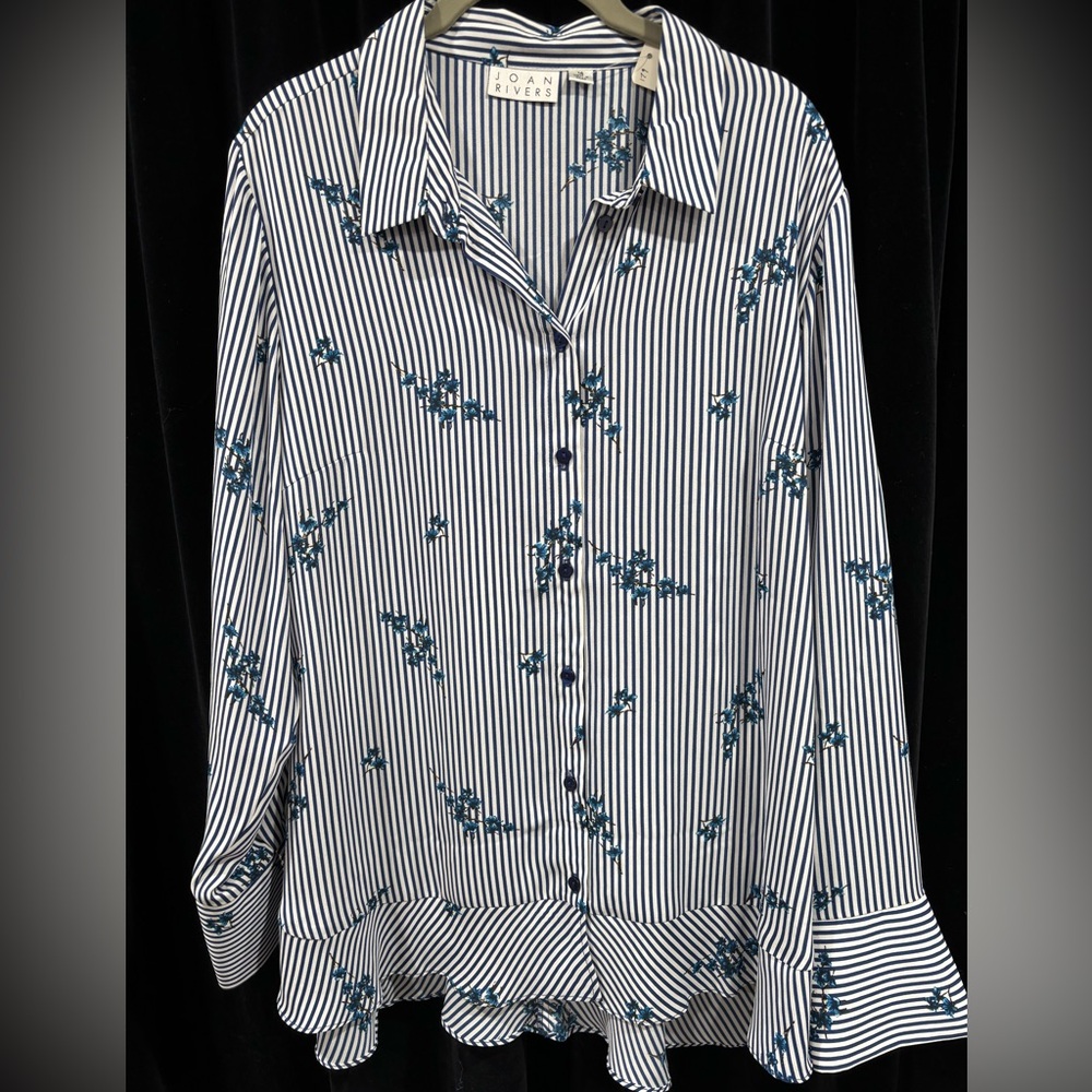 Joan Rivers Striped Blouse